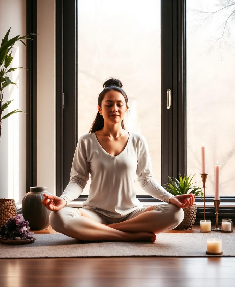 A peaceful meditation space